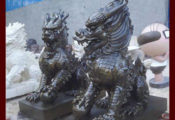 保定中领雕塑的麒麟铜雕是塑造精美的工艺结果。…