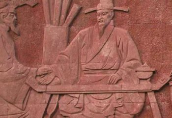 保定沈括砂岩浮雕，重现学校历史名人壁画