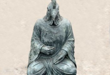 保定鸡兽融合的象征——全新兽首人身石雕