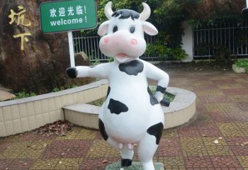 保定中领雕塑：生肖牛卡通雕塑