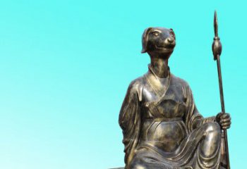 保定精美十二生肖坐式铜雕