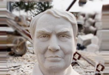 保定石雕爱迪生胸像雕塑