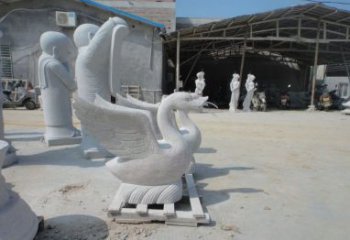 保定中领雕塑：独具特色的天鹅喷水雕塑