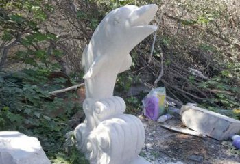 保定海豚雕塑：悠闲无比的精灵