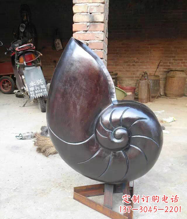 保定蜗牛公园景观动物铜雕