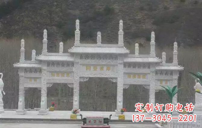 保定五门牌坊石雕 (2)