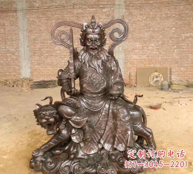 保定武财神赵公明铜雕