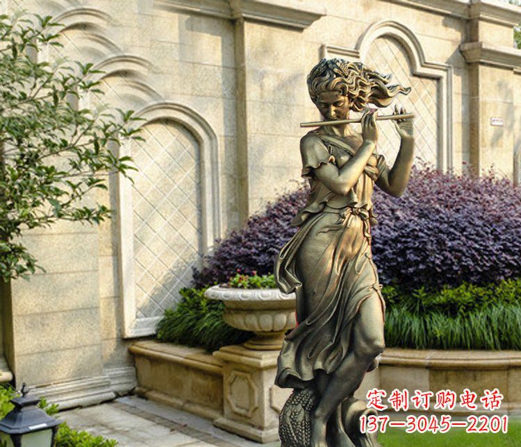 保定西方女人别墅景观铜雕塑
