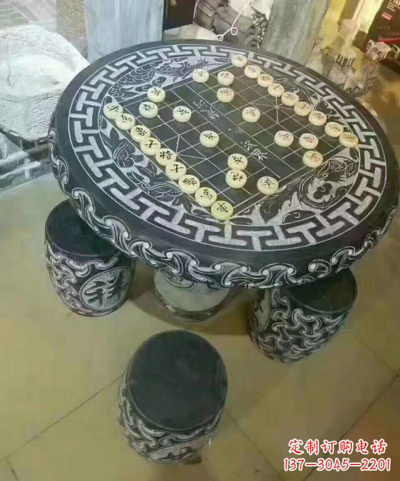 保定下象棋石桌凳