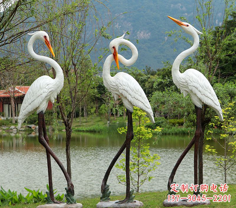 保定仙鹤的雕塑