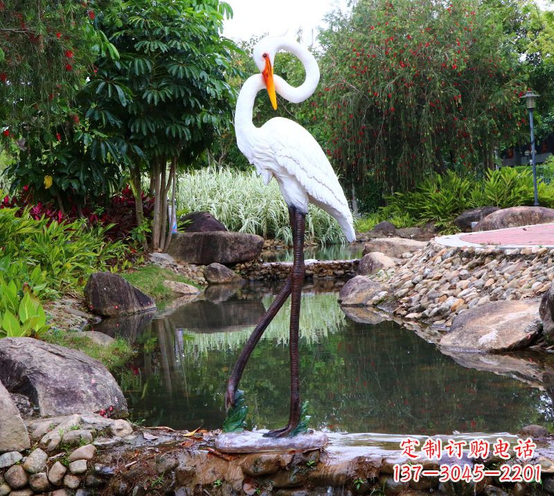 保定仙鹤雕塑摆件
