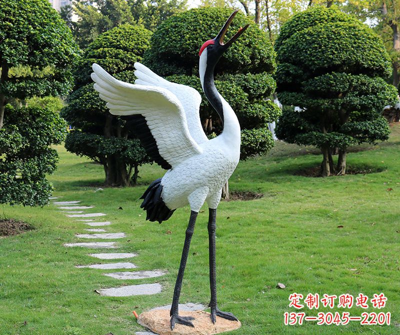 保定仙鹤金属雕塑
