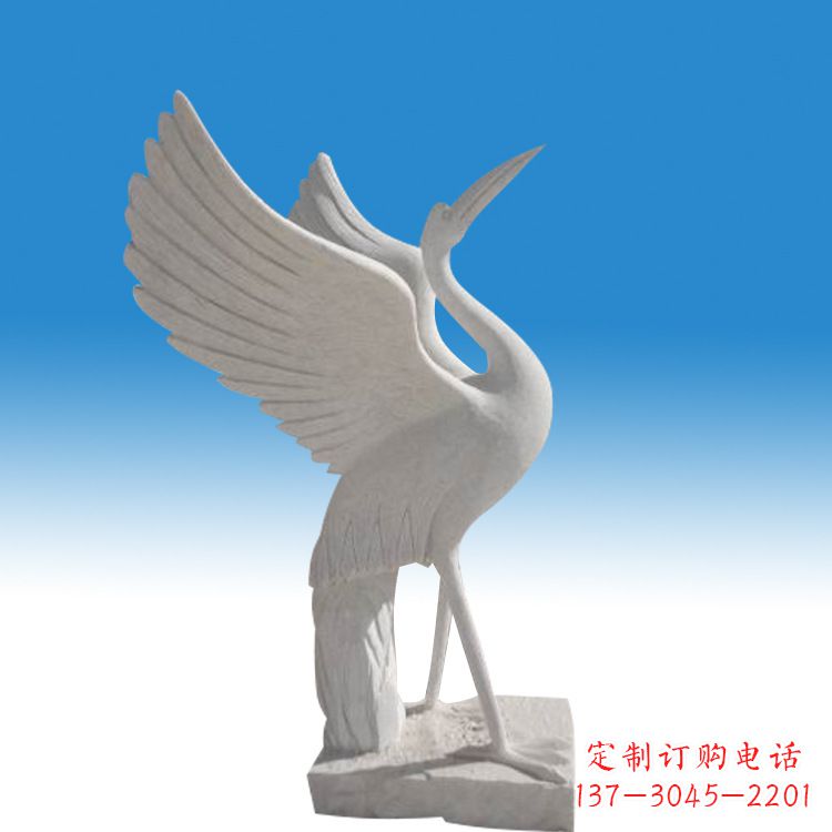 保定仙鹤砂岩雕塑