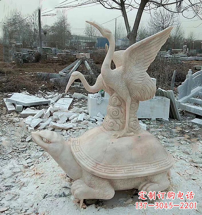 保定仙鹤石材雕塑