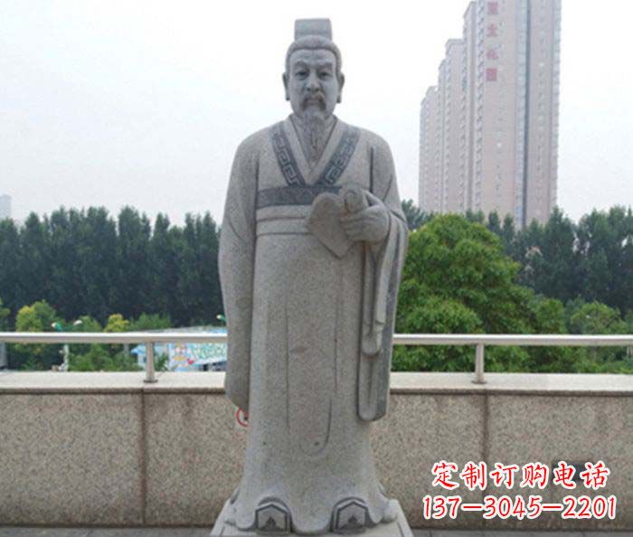 保定先秦法家代表人物商鞅石雕