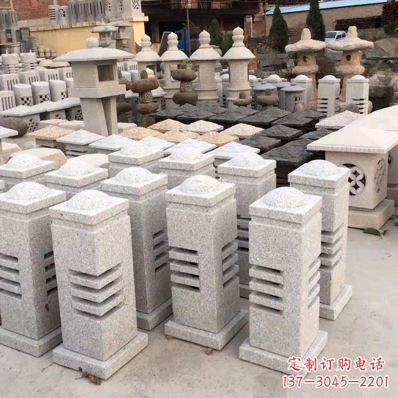保定现代简约石雕灯笼
