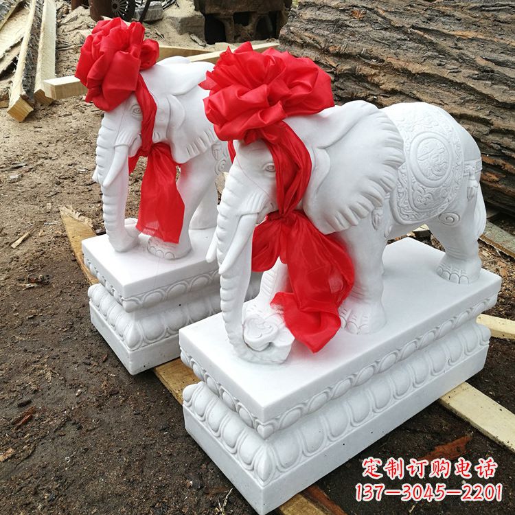 保定现代石雕大象