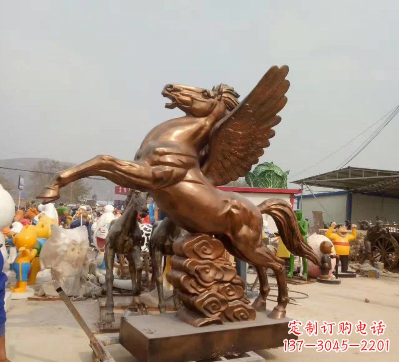 保定祥云飞马铜雕