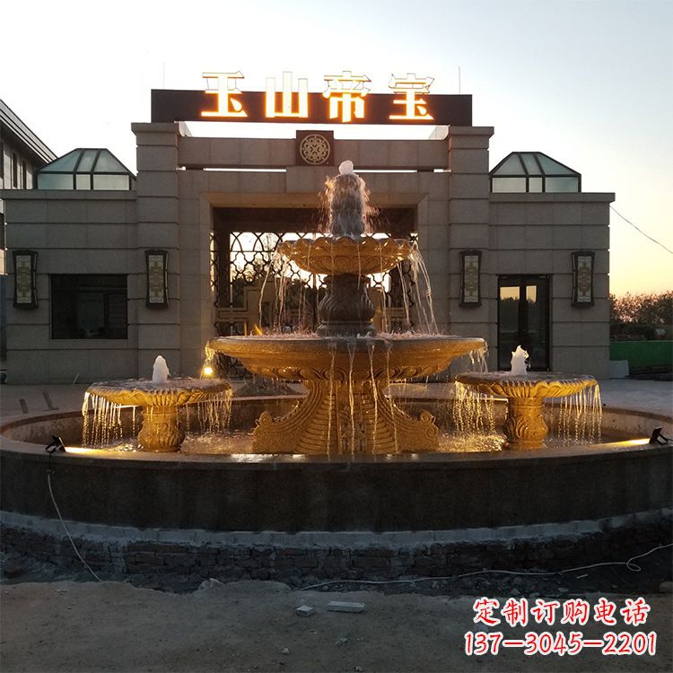 保定小区广场欧式水景石雕喷泉