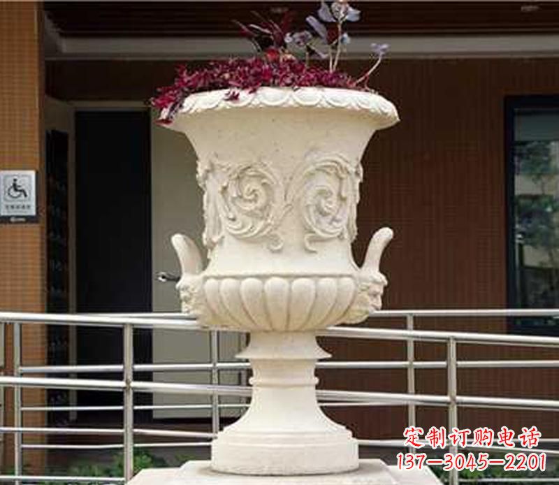 保定小区花盆景观石雕