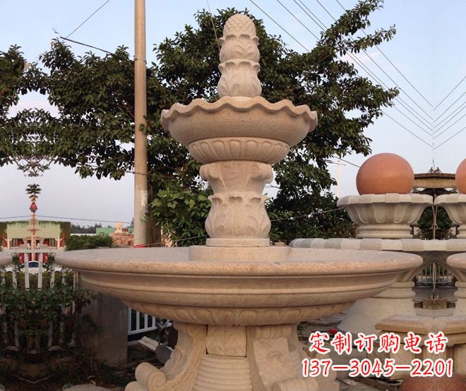 保定小区景观大型喷泉石雕 (4)