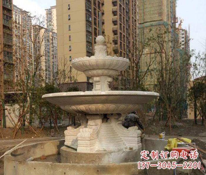 保定小区景观大型喷泉石雕 (3)