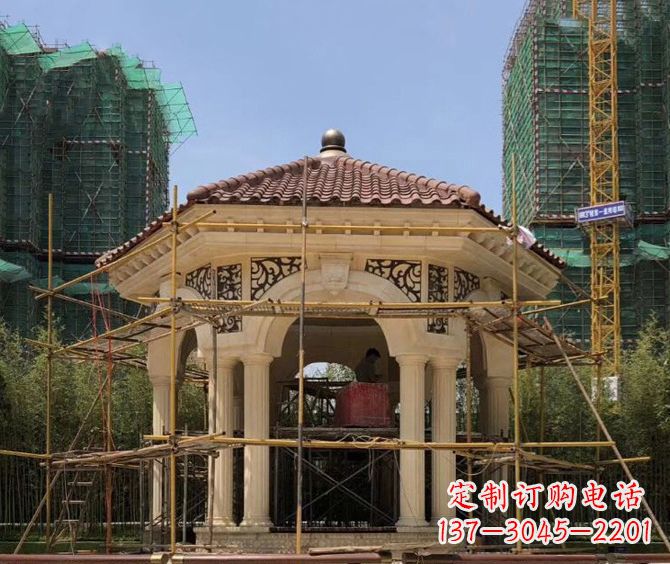 保定小区景观欧式凉亭石雕