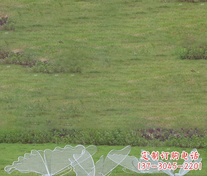 保定小区镂空蝴蝶不锈钢摆件雕塑