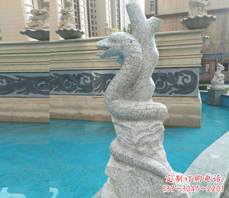 保定小区十二生肖雕塑动物石雕