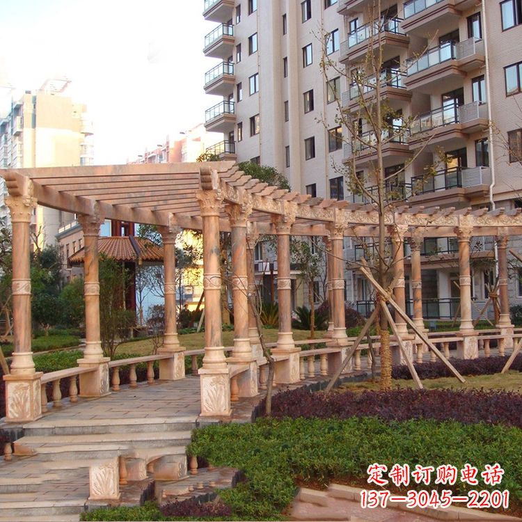 保定小区石雕花架长廊