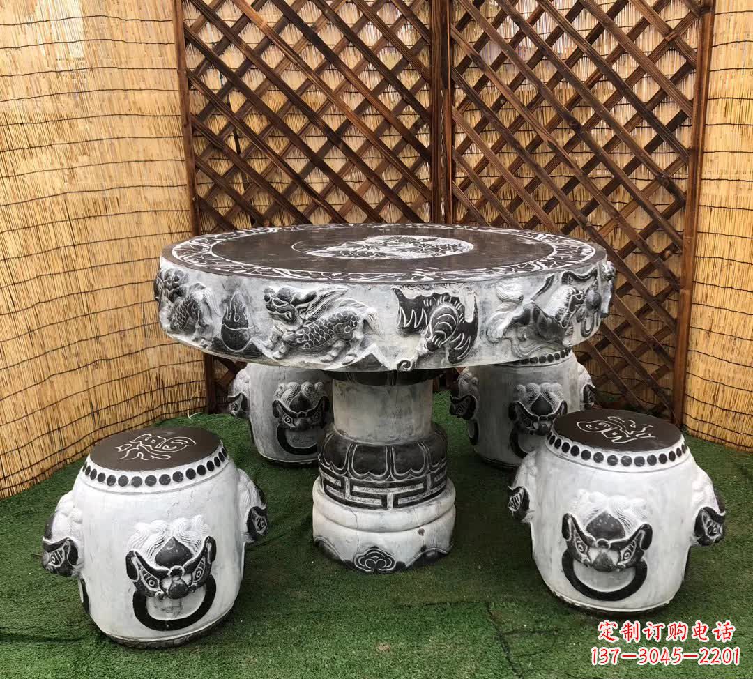保定小区休闲创意石桌凳