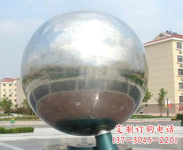 保定校园不锈钢抽象地球仪雕塑
