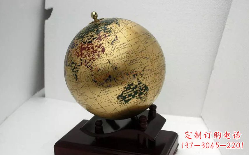 保定校园不锈钢地球仪雕塑 (3)