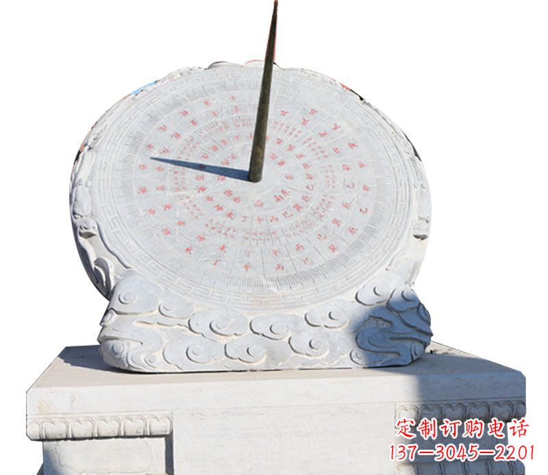 保定校园大理石日晷景观石雕 (3)