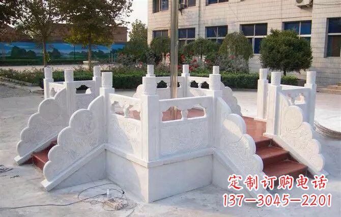 保定校园汉白玉升旗台