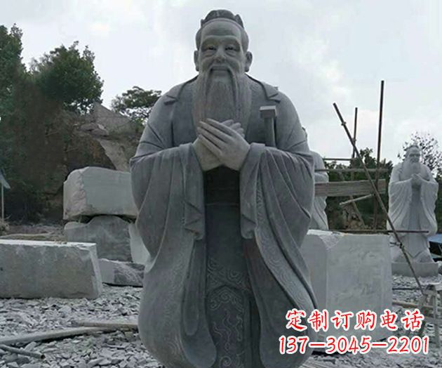 保定校园孔子人物石雕