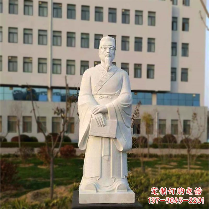 保定校园名人汉白玉雕塑医院医学院古代著名人物雕像
