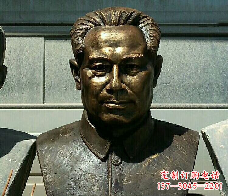 保定校园周恩来胸像铜雕