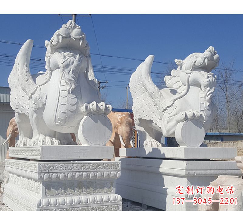 保定獬豸法院门口神兽石雕