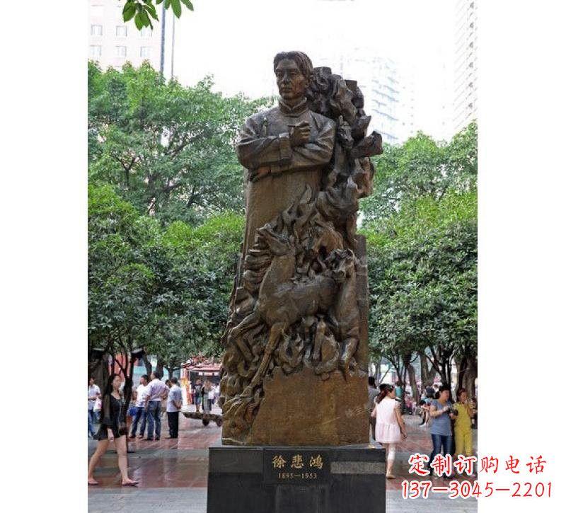 保定徐悲鸿铜雕