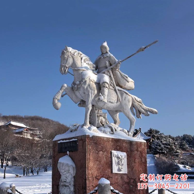 保定薛仁贵骑马雕像-中国历史名人唐朝名将景区景观雕塑