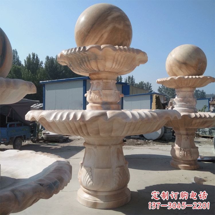 保定一米的喷泉石雕