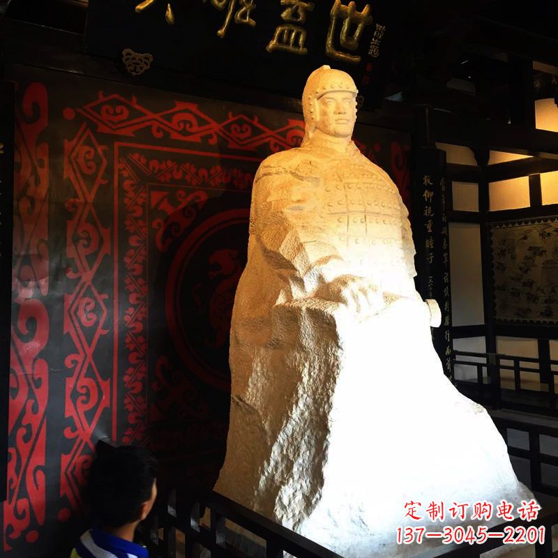 保定英雄盖世楚霸王石雕像