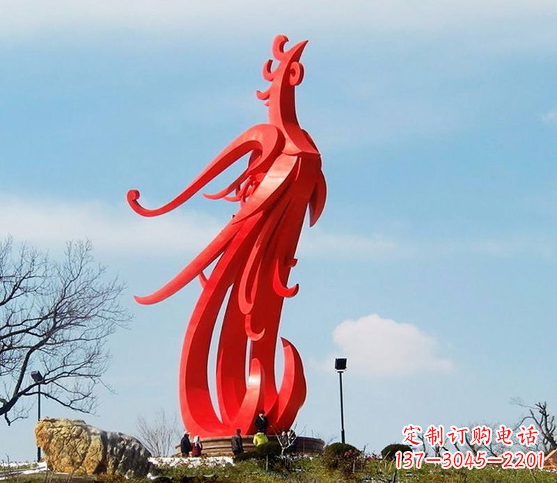 保定园林不锈钢凤凰雕塑