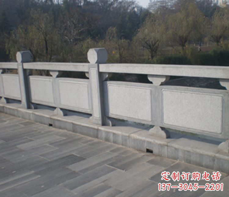 保定园林仿古石栏板景观石雕 (7)