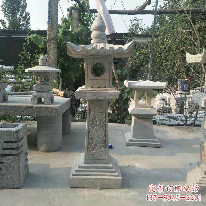 保定园林仿古做旧中式石灯