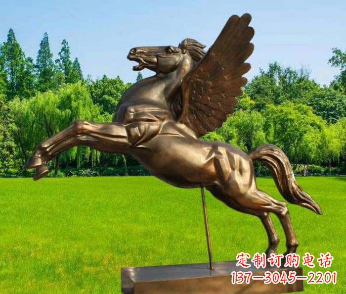 保定园林飞马铜雕