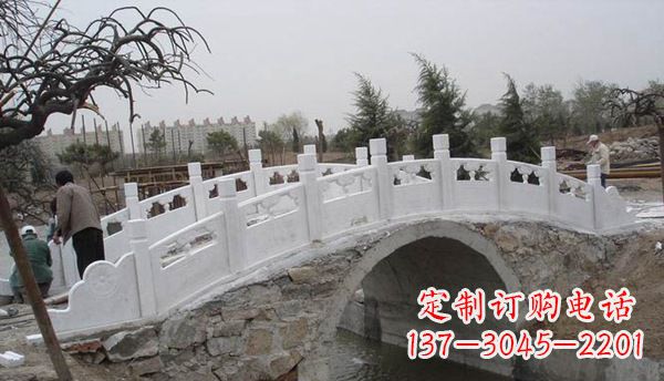 保定园林汉白玉大桥栏板景观石雕