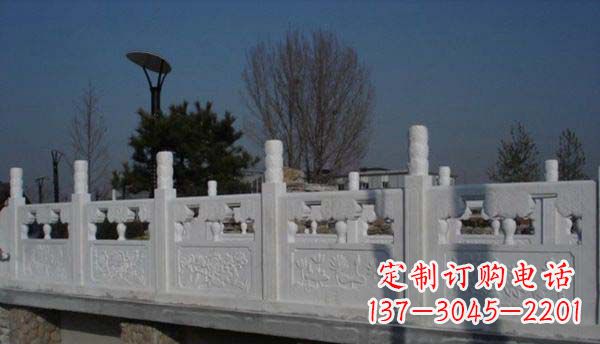 保定园林汉白玉栏板景观石雕