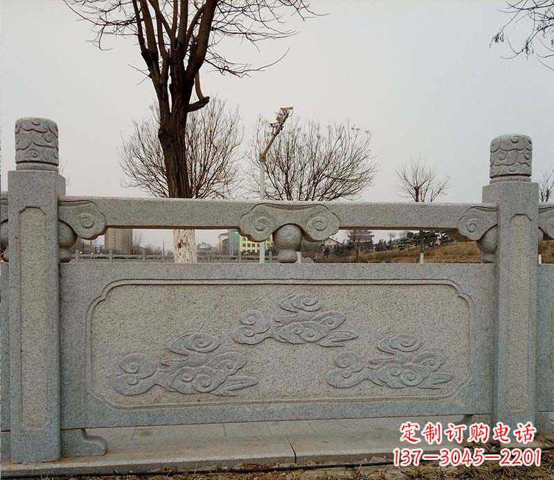 保定园林护城河石栏板景观石雕